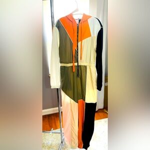 NWT Fashion Nova woman’s color block jumpsuit